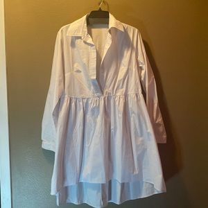 White Long Sleeved Dress